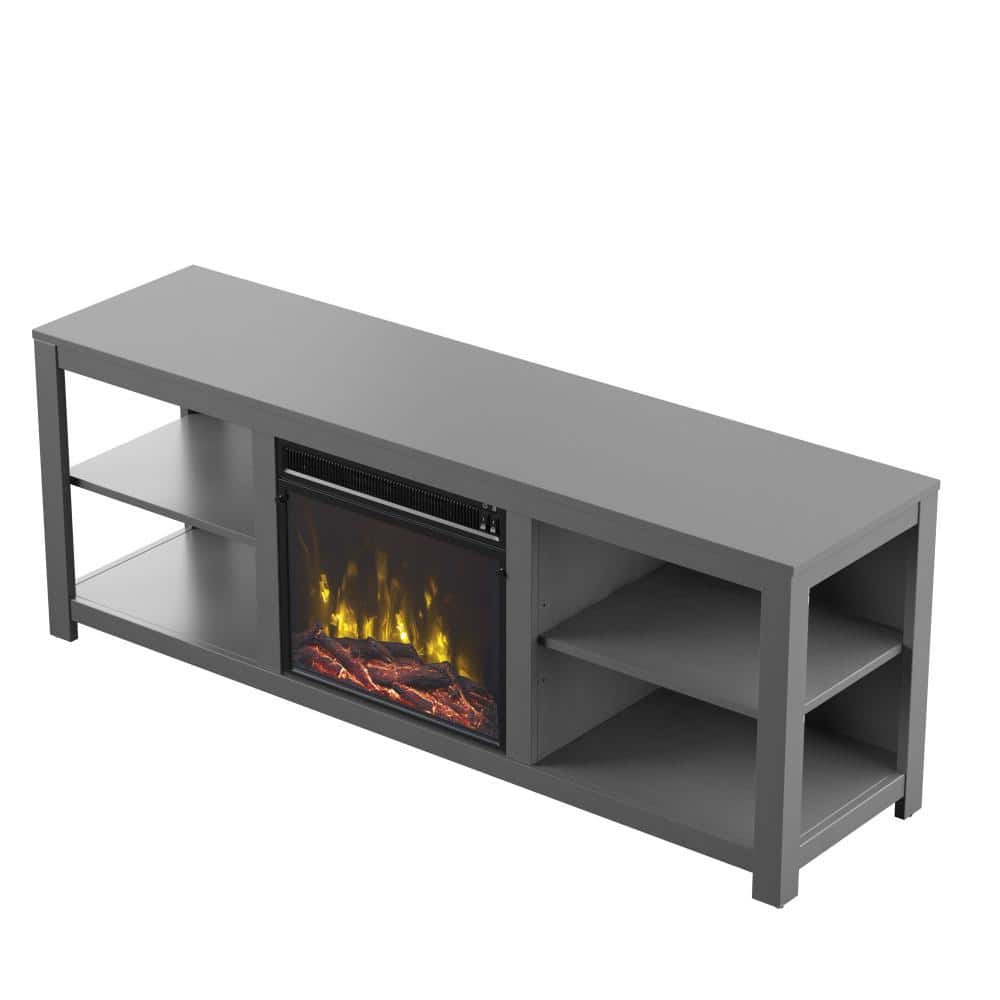 Twin Star Home 65 in. Freestanding Wooden Electric Fireplace TV Stand