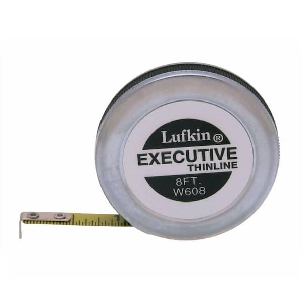 Crescent Lufkin 1/4 in. x 8 ft. Executive Thinline Pocket Tape Measure