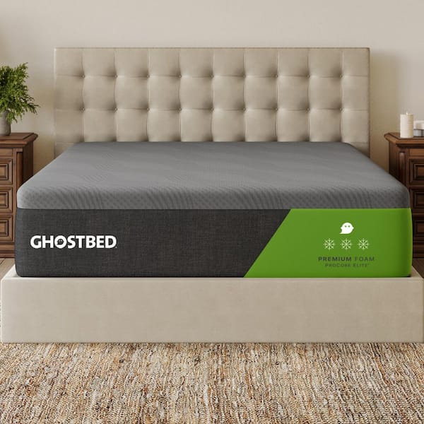 GHOSTBED Premium Queen Medium-Plush Memory Foam 14 in. Bed-in-a-Box Mattress