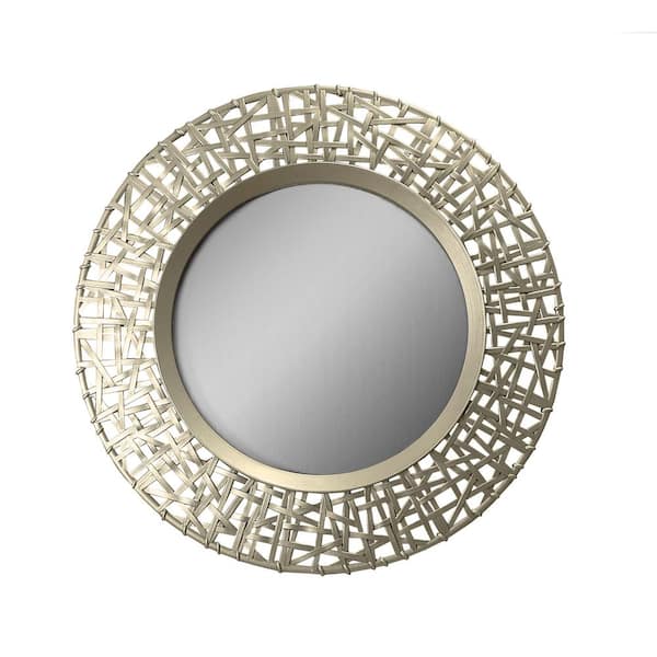 Arthouse Small Round Gold Modern Mirror, Small Wall Mirrors