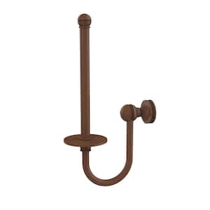 Mambo Collection Upright Single Post Toilet Paper Holder in Antique Bronze