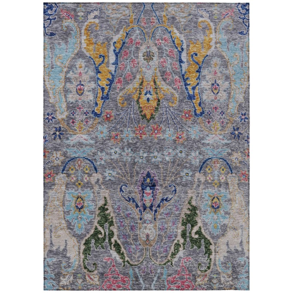 Chantille Machine Washable Indoor/Outdoor Abstract ACN1932 Gray 3 ft. x 4 ft. Area Rug price history on PriceWatchPro