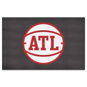 Atlanta Hawks Black  5 ft. x 8 ft. Ulti-Mat Rug