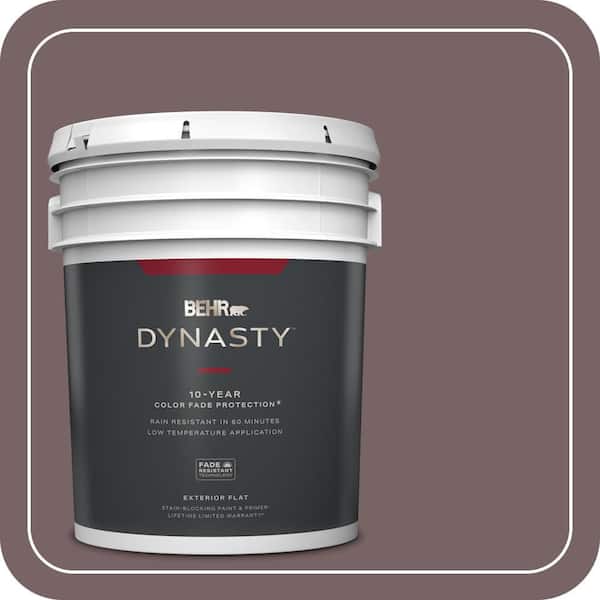 BEHR DYNASTY 5 gal. #PPU1-03 Tibetan Temple Flat Exterior Stain-Blocking Paint & Primer