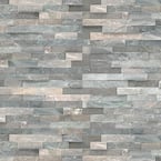 Sierra Blue Ledger Panel 6 in. x 24 in. Natural Quartzite Wall Tile (10 cases / 40 sq. ft. / pallet)