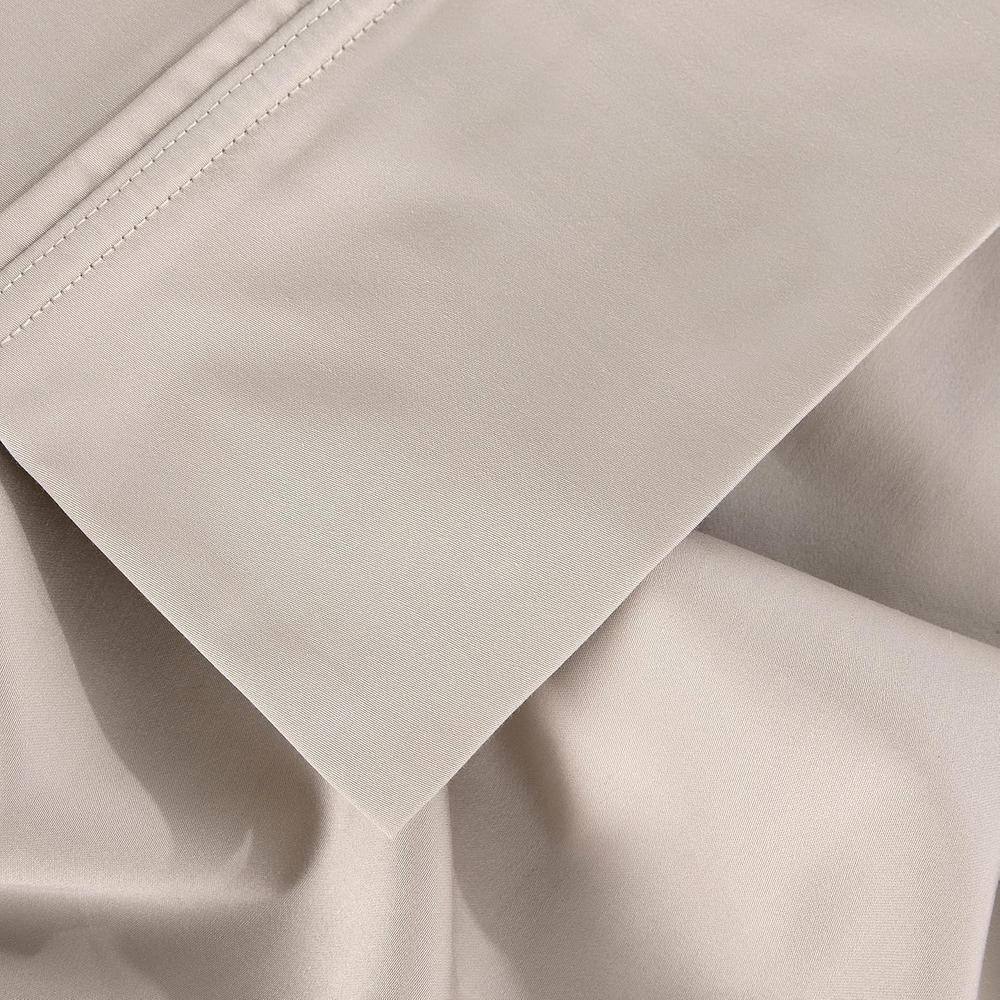 Medium Beige Full Bamboo Cotton Blend Sheet Set