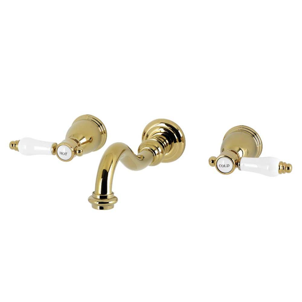 Bel-Air 2-Handle Wall Mount Roman Tub Faucet in Polished Brass price history on PriceWatchPro