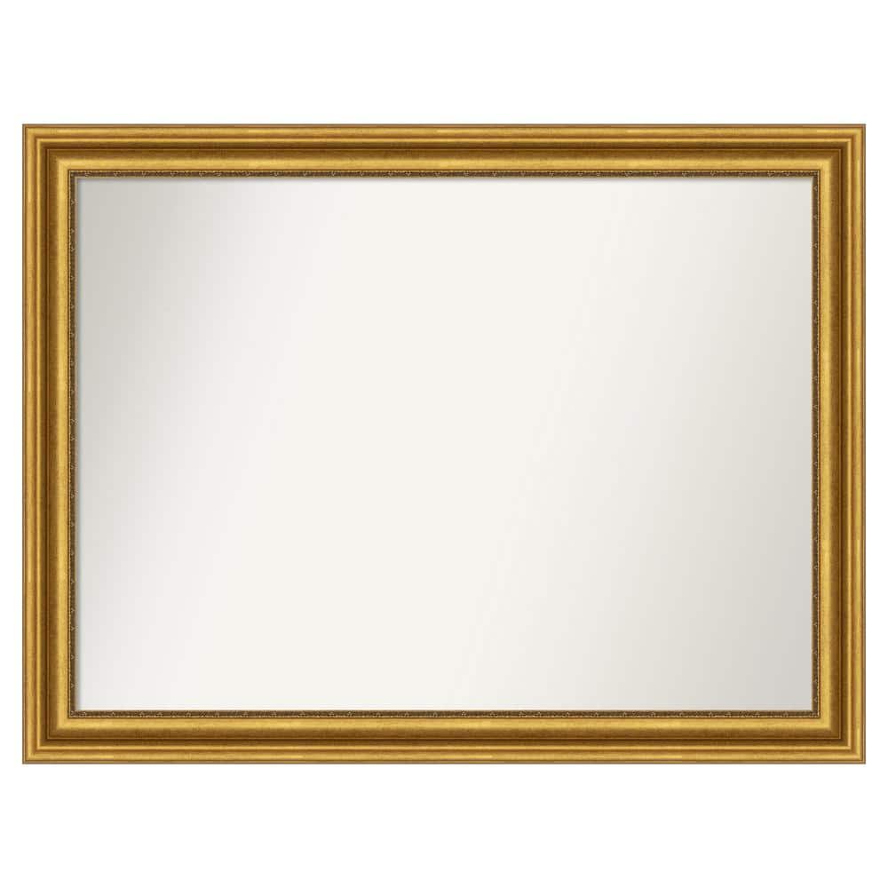 Parlor Gold 49.75 in. W x 37.75 in. H Custom Non-Beveled Recycled Polystyrene Framed Bathroom Vanity Wall Mirror price history on PriceWatchPro