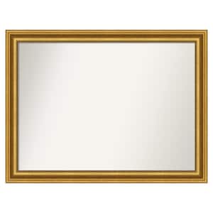 Parlor Gold 49.75 in. W x 37.75 in. H Custom Non-Beveled Recycled Polystyrene Framed Bathroom Vanity Wall Mirror