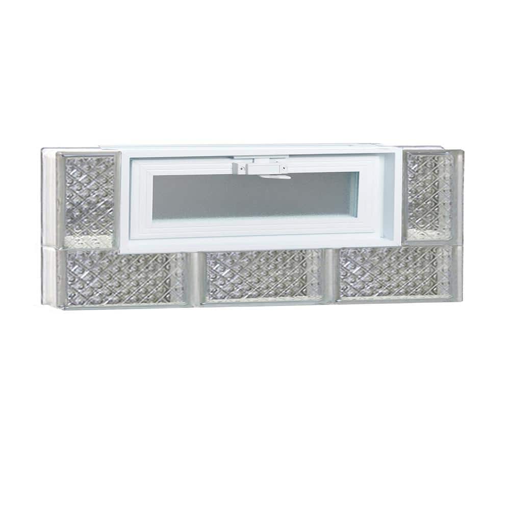 23.25 in. x 11.5 in. x 3.125 in. Frameless Diamond Pattern Vented Glass Block Window price history on PriceWatchPro