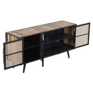 Amelia 62.99 in. Natural Boat Wood TV Stand Fits TV's up to 60 in.