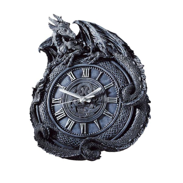 Design Toscano 17.5 in. x 14 in. Penhurst Dragon Clock