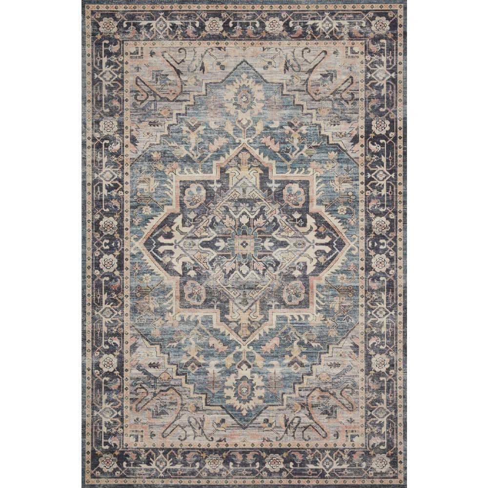 Loloi II Hathaway Printed Oriental Navy / Multi Area Rug