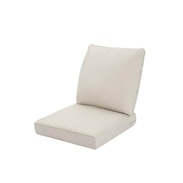Sudzendf 24 in. W x 22 in. H Outdoor Lounge Chair Replacement Cushion in Beige