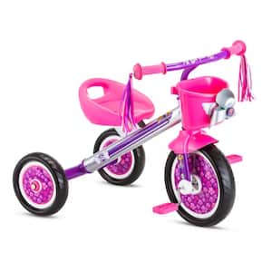 10 in. Trike Age: 2-Years to 4-Years in Silver/Pink