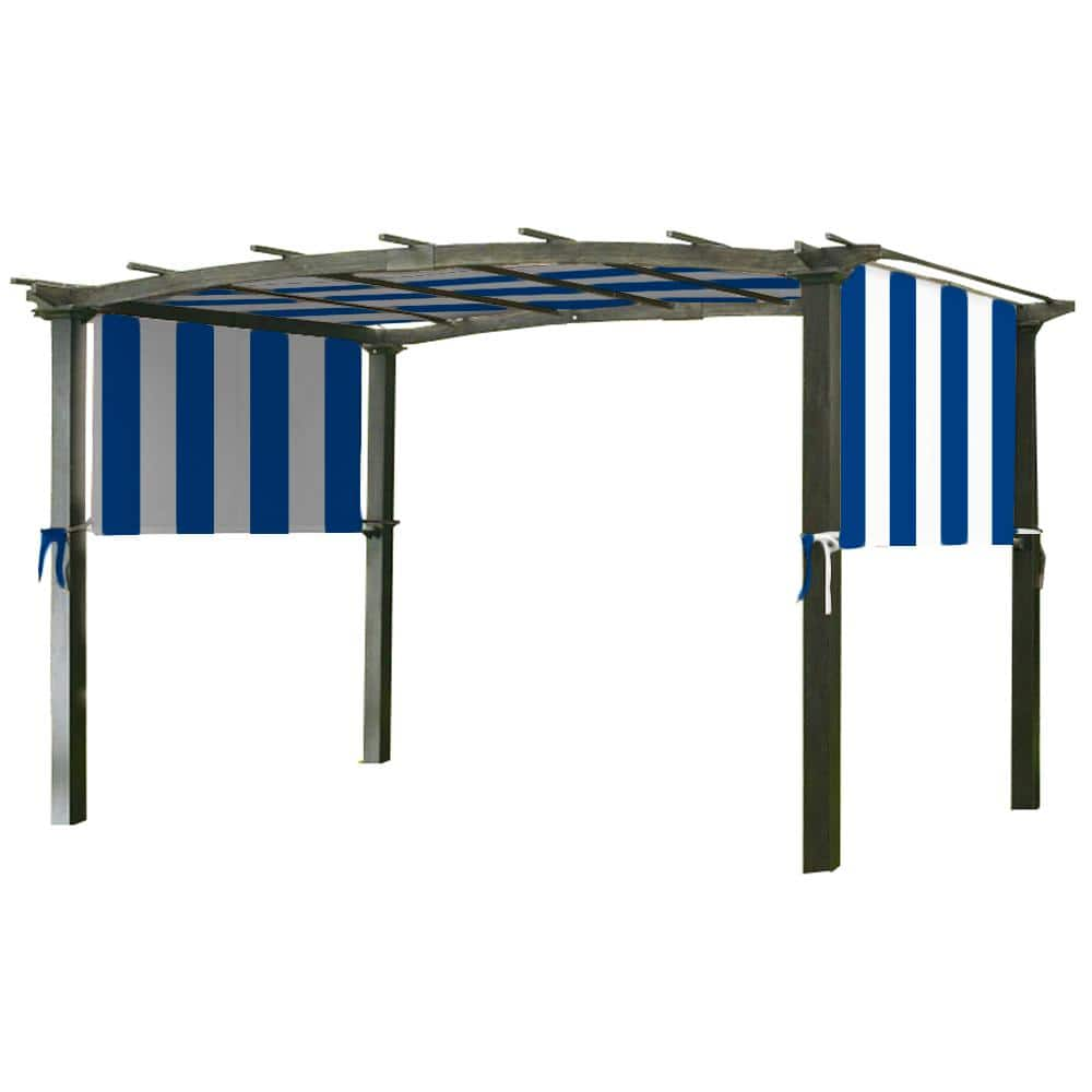 Garden Winds Universal Replacement Canopy Top Cover In Cabana Blue For ...