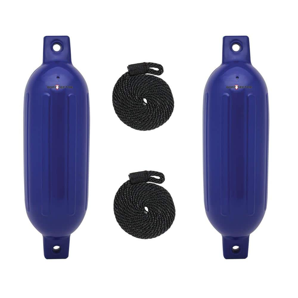 Extreme Max 3006.7438 BoatTector Inflatable Fender Value 2-Pack - 4.5  x 16   Cobalt Blue