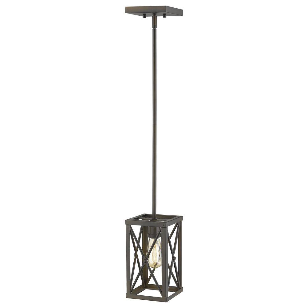 Bronze Mini Globe Glass Pendant Light