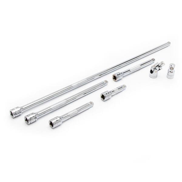 Neilsen 5-Piece 1/4-Inch Drive Long Ratchet Extension Bar Set - 38-225mm (1230)