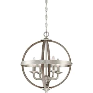 Fusion 4-Light Brushed Nickel Pendant