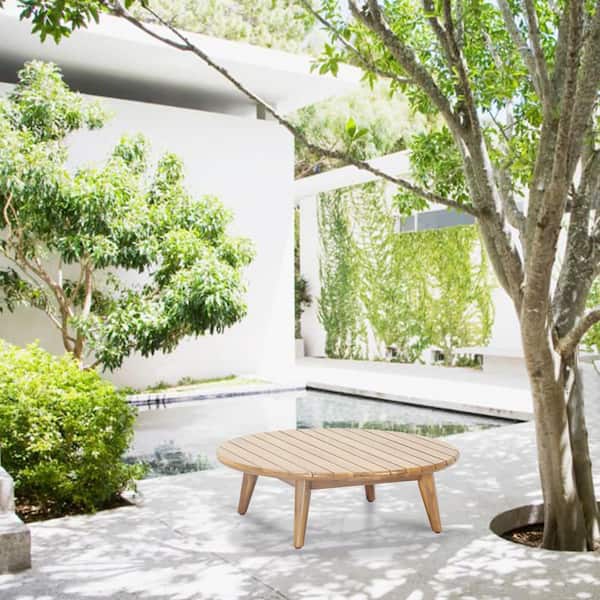 Spring Rectangle Arcacia Wood Patio Outdoor Coffee Table