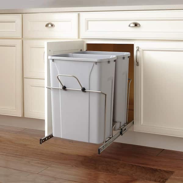 Home Decorators Collection 18 13 16 In, Under Cabinet Trash Can