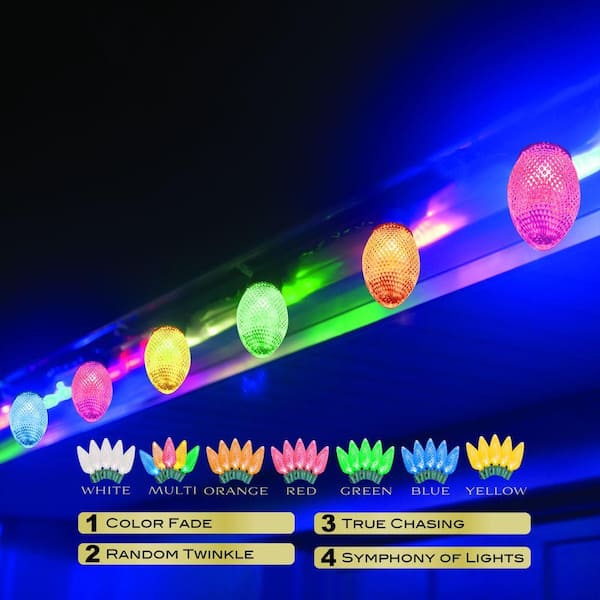 GE Mini Led Light Set 100 Lights Multi-Colored Bulbs Led (Two Packs of 100  Lights, Total of 200 Lights)