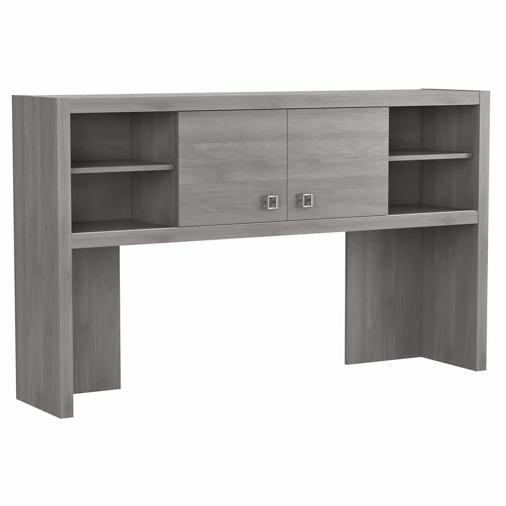 Echo Modern Gray Computer Desk Hutch