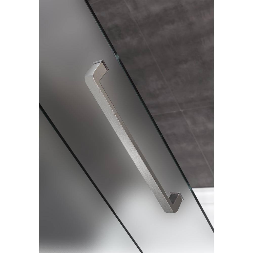 Moselle 60" Stainless Steel Frameless Sliding Shower Enclosure