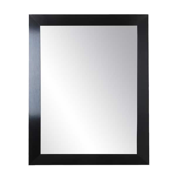 BrandtWorks Medium Rectangle Black Modern Mirror (27 in. H x 32 in. W)