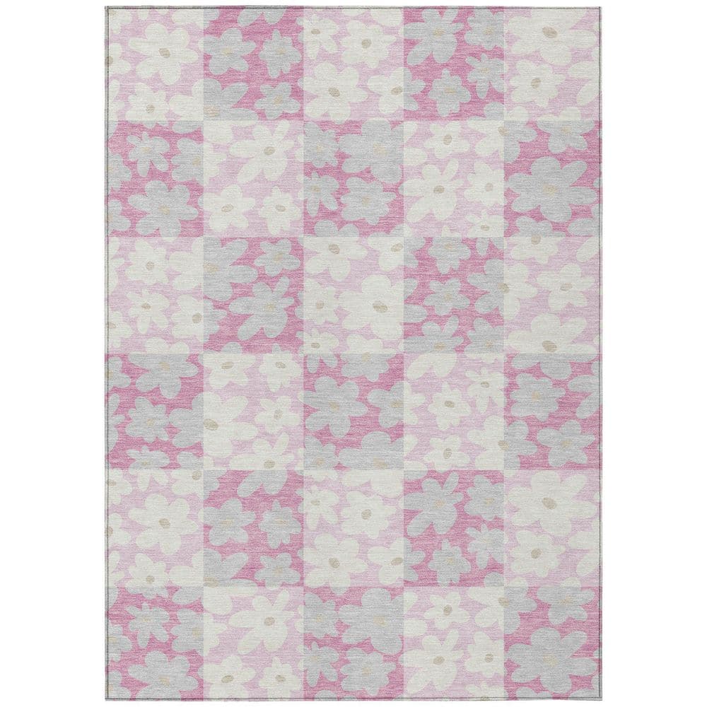 Chantille Machine Washable Indoor/Outdoor Abstract ACN2476 Pink 5 ft. x 7 ft. 6 in. Area Rug price history on PriceWatchPro