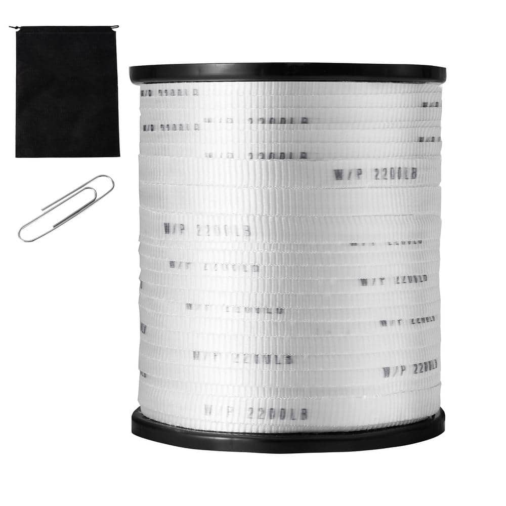 Polyester Pull Tape, 5/8 in. x 630 ft. Flat Rope, 2200 lbs. Tensile, for Packaging, Gardening, Electrical Works, White price history on PriceWatchPro
