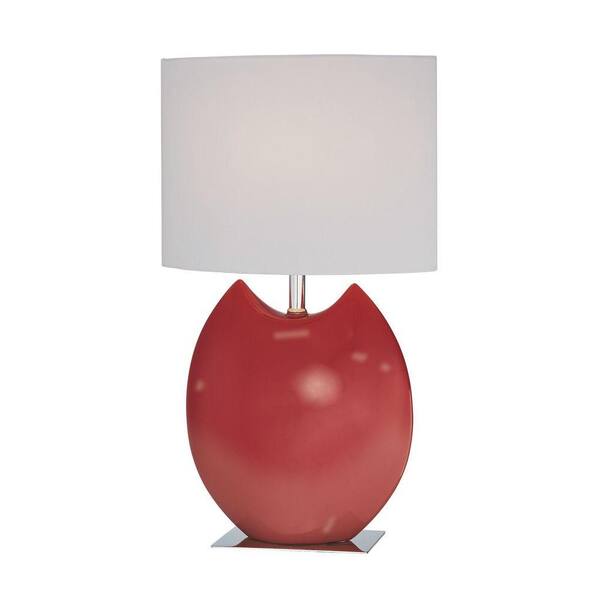 Illumine Nivea 19.5 in. Red Table Lamp