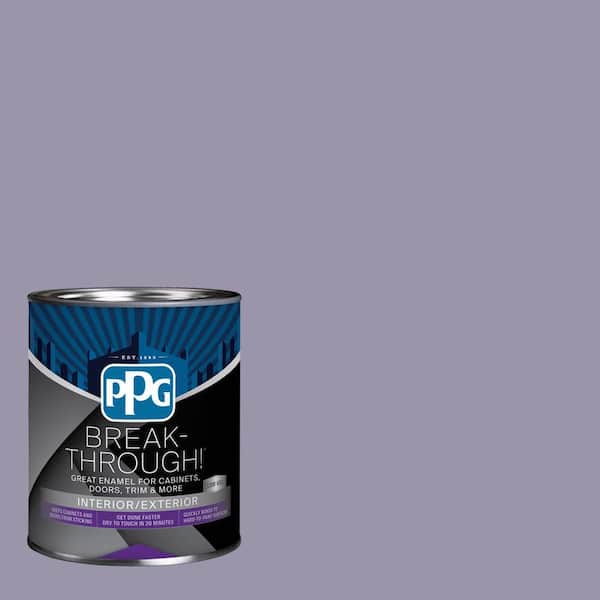 1 qt. PPG1173-5 Purple Surf Satin Door, Trim & Cabinet Paint