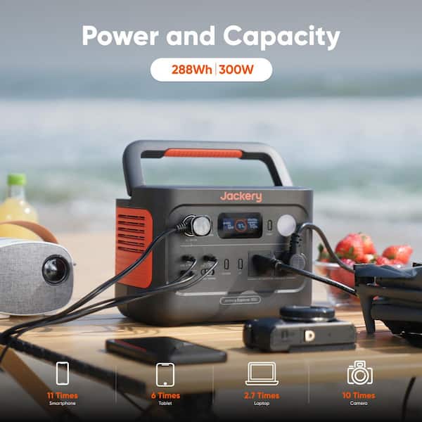 オライエ　未使用Jackery Solar Generator 300W Jackery 300W/600W Peak Push Button Start Solar Generator 300 v2 w