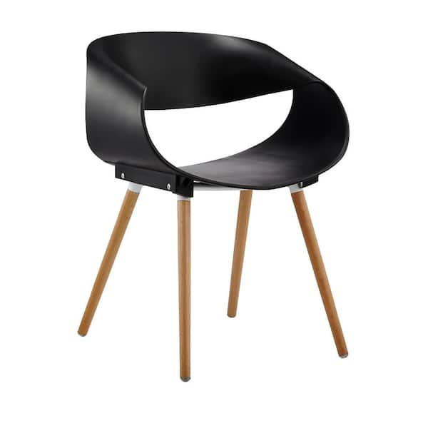 Best Master Furniture Cornelia Black Modern Side Chairs (Set of 2)