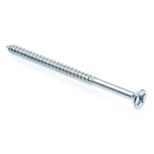 Prime-Line #10 x 3 in. Zinc Plated Steel Phillips Drive Flat Head Wood Screws (25-Pack)