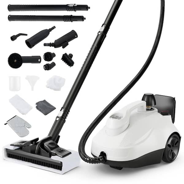 Multipurpose Steam Cleaner 1800W Portable Household Steamer with 61 oz Tank-Gray & White