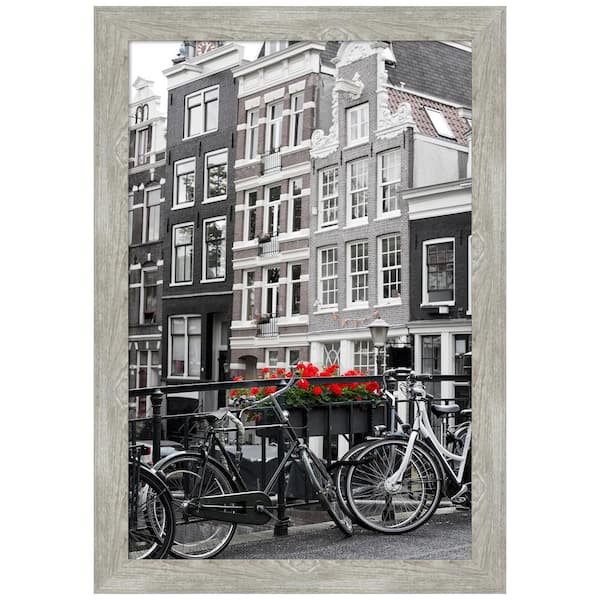 Amanti Art Dove Greywash Narrow Picture Frame Opening Size 20 x 30 in.