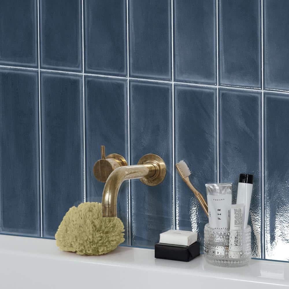Stacy Garcia Denim Polished Porcelain Rectangular Wall Tile