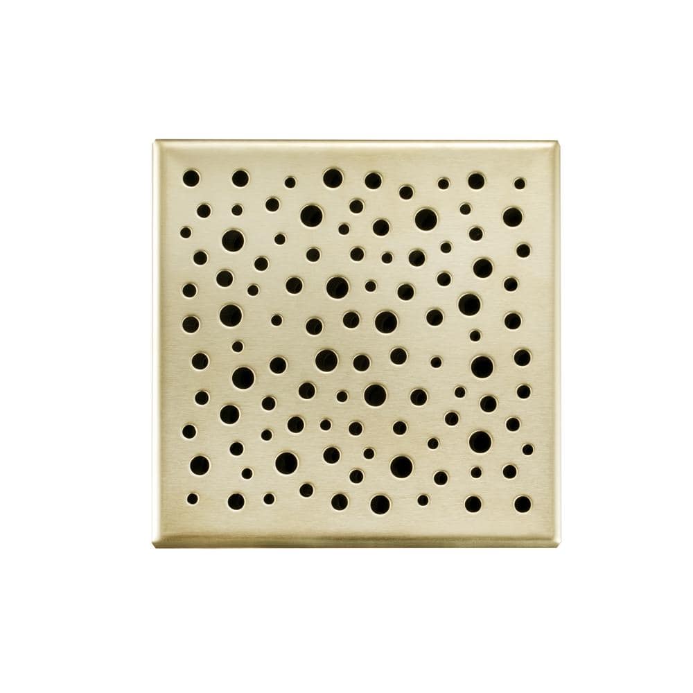 Designer Collection DC100G Square Grid Shower Drain Finish: Brushed Gold