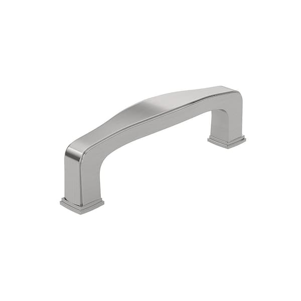 Richelieu Hardware Charlemagne Collection 3 in. (76 mm) Classic Brushed Nickel Curved Cabinet Bar Pull