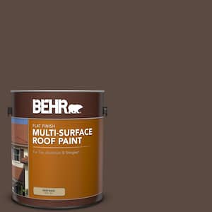 1 gal. #SC-105 Padre Brown Flat Multi-Surface Exterior Roof Paint
