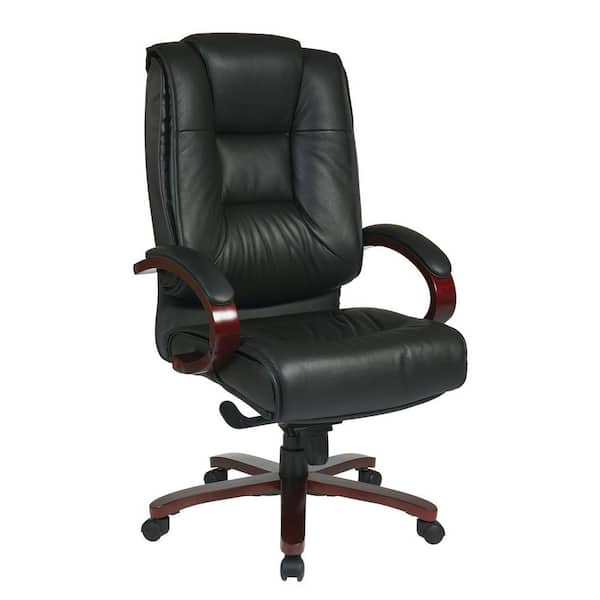 Pro-Line II Black Leather High Back Executive Office Chair