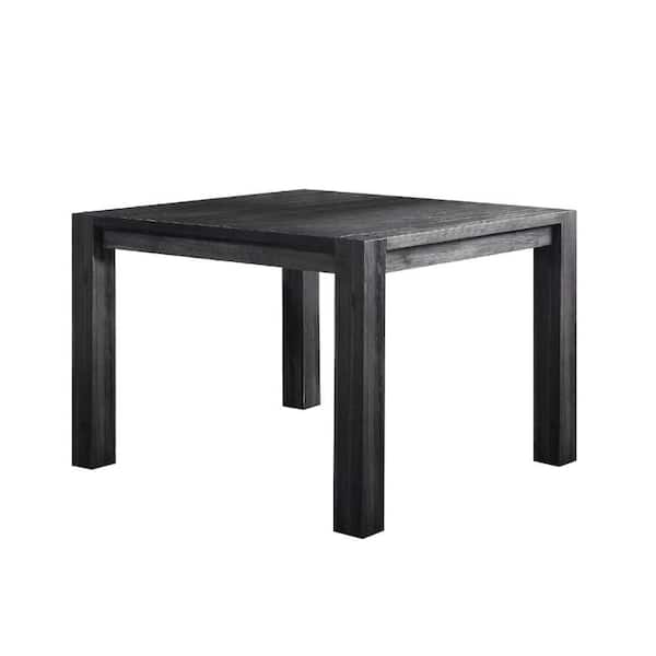 Benjara Modern Style 54 in. Gray Wooden 4-Legs Dining Table (Seats 6)