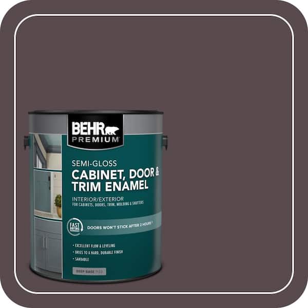 BEHR PREMIUM 1 gal. #N100-7 Aubergine Semi-Gloss Enamel Interior