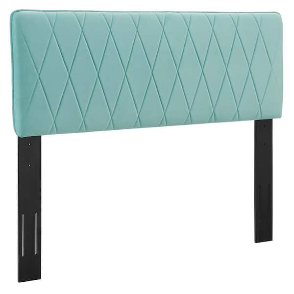 MODWAY Leila Performance Velvet Full/Queen Headboard in Mint