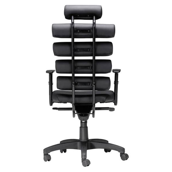 ZUO Unico Black Office Chair 205050 - The Home Depot