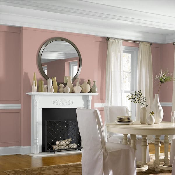 1 gal. #S170-4 Retro Pink One-Coat Hide Matte Interior Paint & Primer