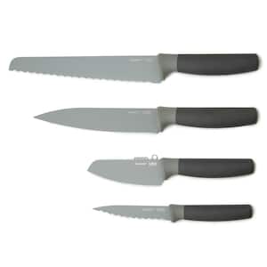 Balance 4-Piece Nonstick Stainless Steel Knife Set, Protective Sleeve Included